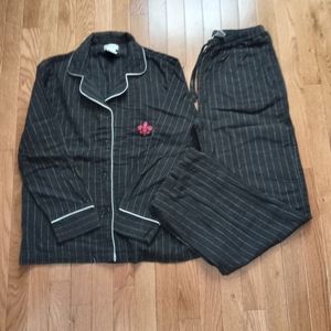 North Crest Intimates pinstriped pajamas